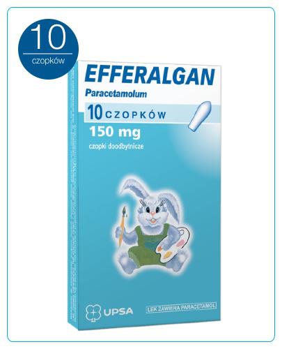 EFFERALGAN 150 mg czopki, 10 sztuk zdjęcie