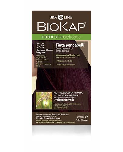 BioKap Nutricolor Delicato Farba do włosów 5.5 Mahoniowy Jasny Brąz - 140 ml zdjęcie