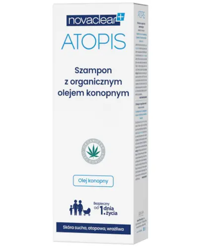 NovaClear Atopis Hemp Seed Oil Shampoo szampon z organicznym olejem konopnym 250 ml zdjęcie