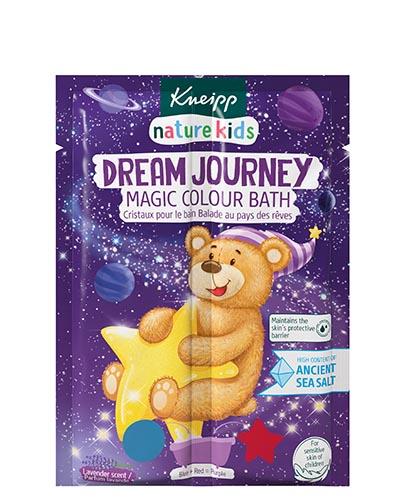 Kneipp nature kids Magiczna dwukolorowa sól do kąpieli Podróż marzeń, Lawenda 2x20 g zdjęcie