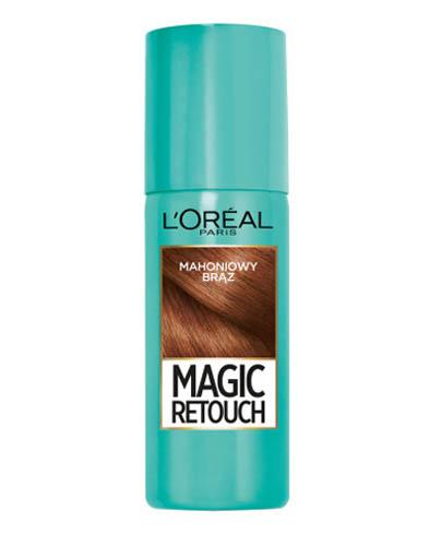 L'Oreal Magic Retouch Spray do błyskawicznego retuszu odrostów mahoniowy brąz, 75 ml, cena, opinie, wskazania zdjęcie