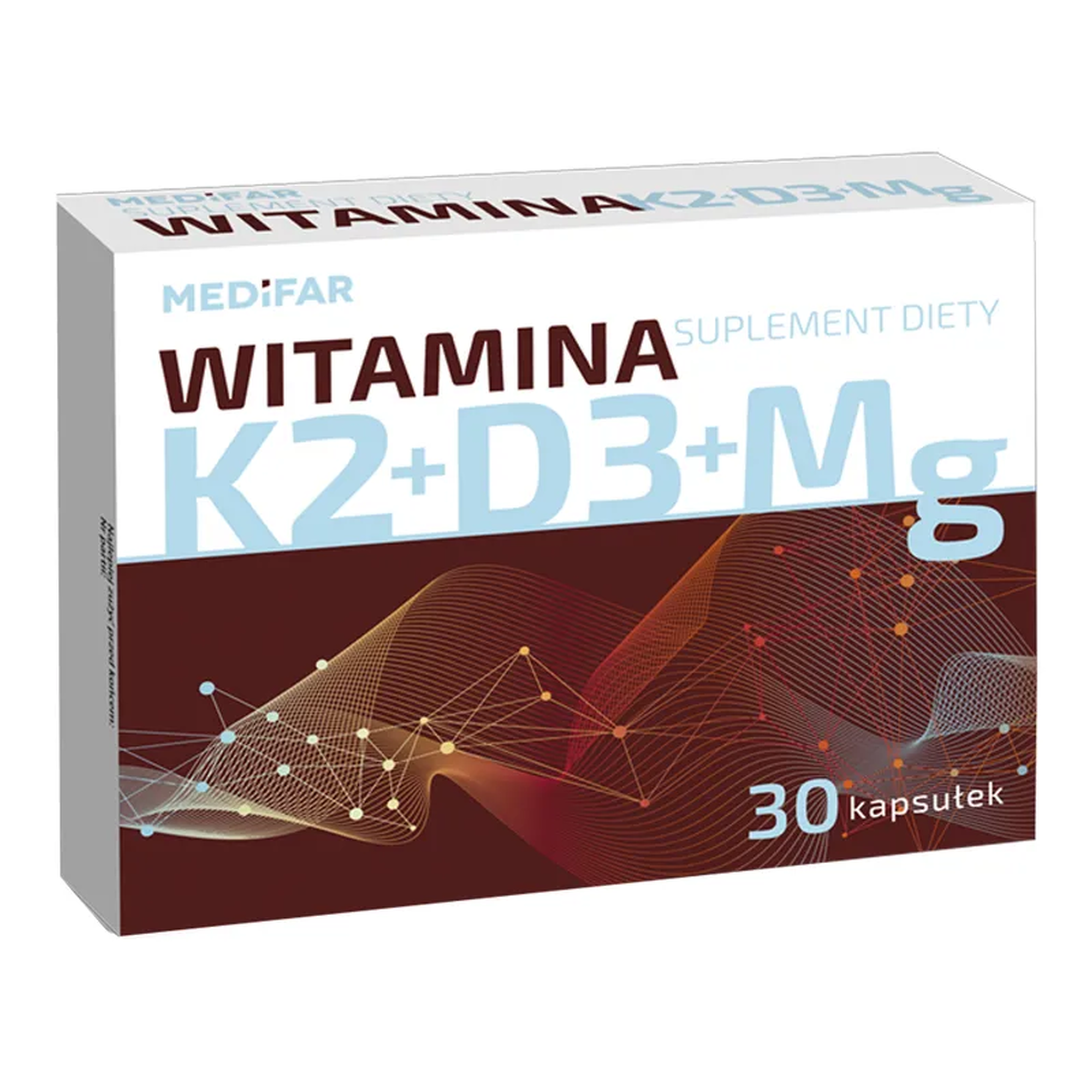 MediFar Witamina K2+D3+Mg, 30 kapsułek zdjęcie