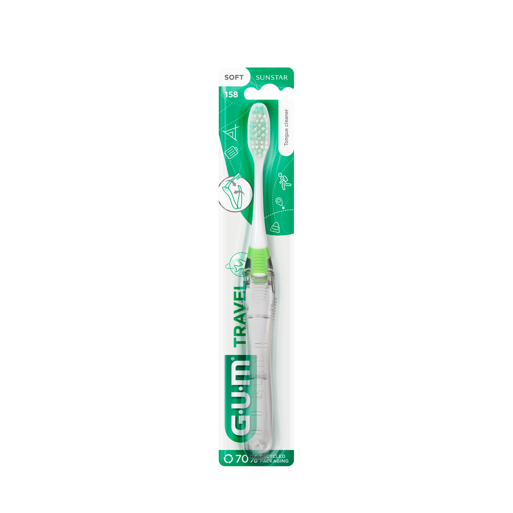GUM Travel soft szczoteczka do zębów podróżna miękka 1 sztuka zdjęcie