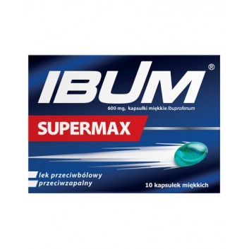 Ibum Supermax, 600 mg, kapsułki miękkie, 10 sztuk