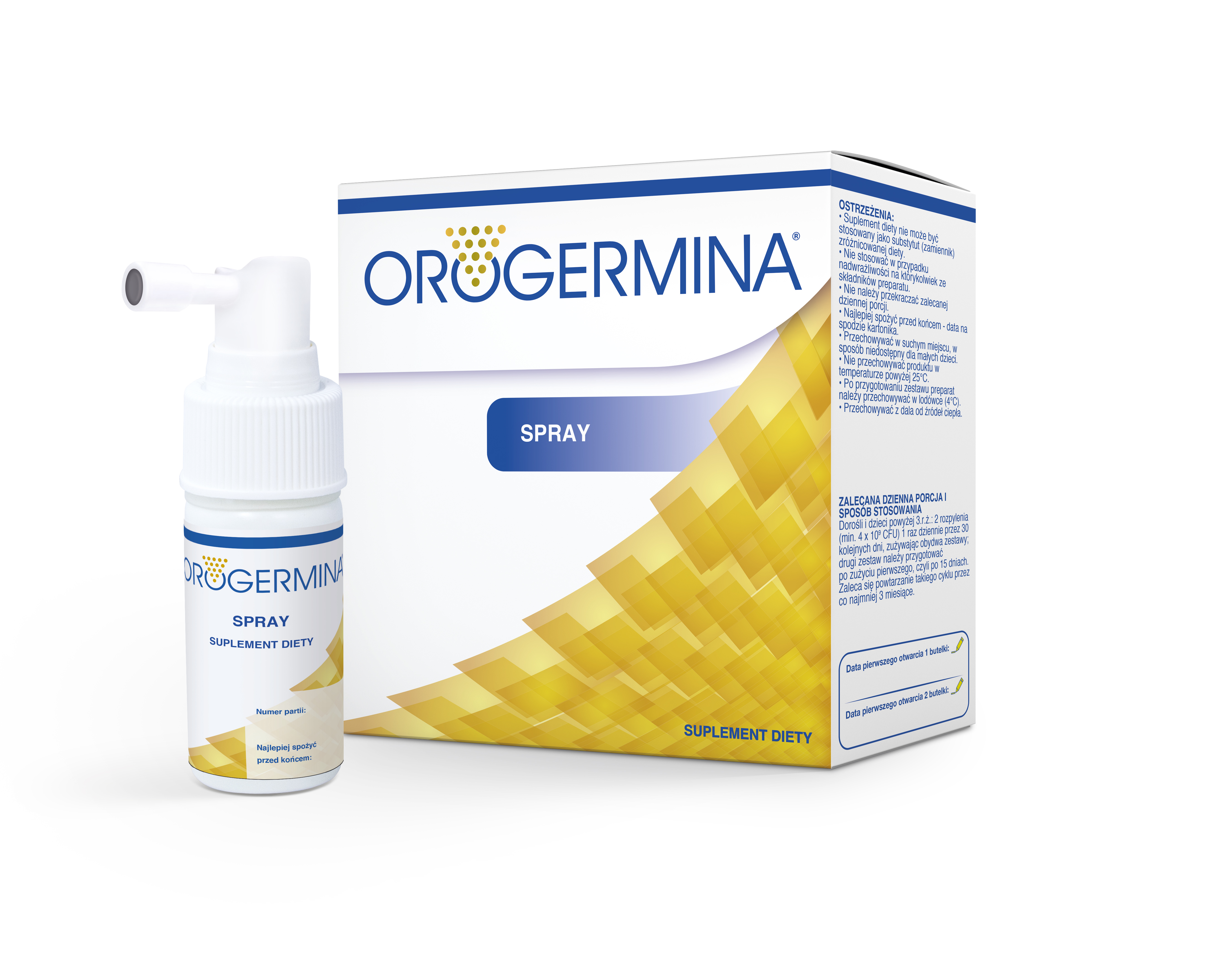 Orogermina, spray do gardła, 1 zestaw