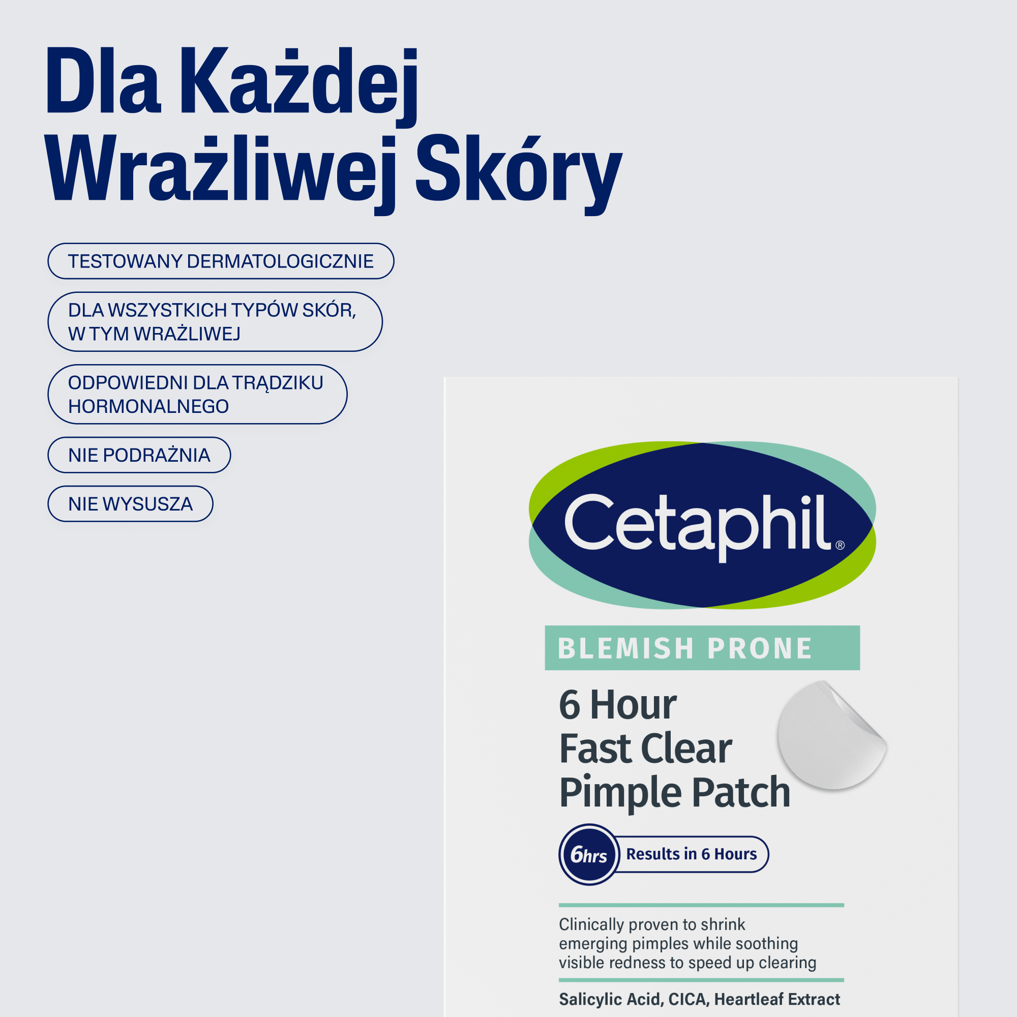 Cetaphil Patches, plasterki na wypryski, plastry, 24 sztuki
