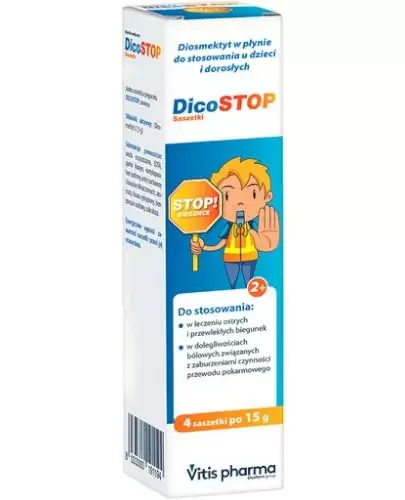 DicoSTOP płyn doustny 4 saszetki zdjęcie
