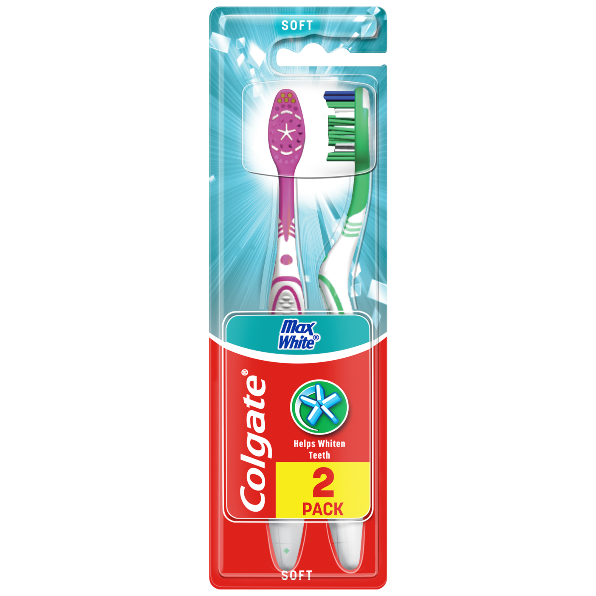 Colgate MaxWhite Soft Szczoteczka do zębów, 2 sztuki zdjęcie