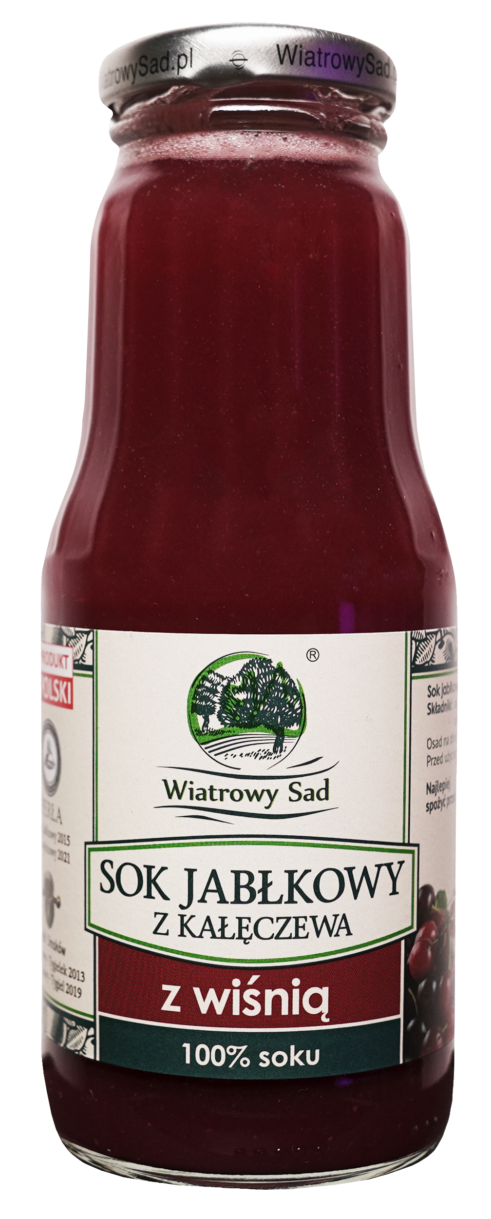 Wiatrowy Sad, Sok jabłkowy z wiśnią, 300 ml zdjęcie