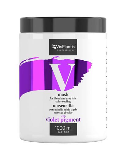 Vis Plantis Professional V maska do włosów blond i siwych ochładzająca kolor 1000 ml zdjęcie