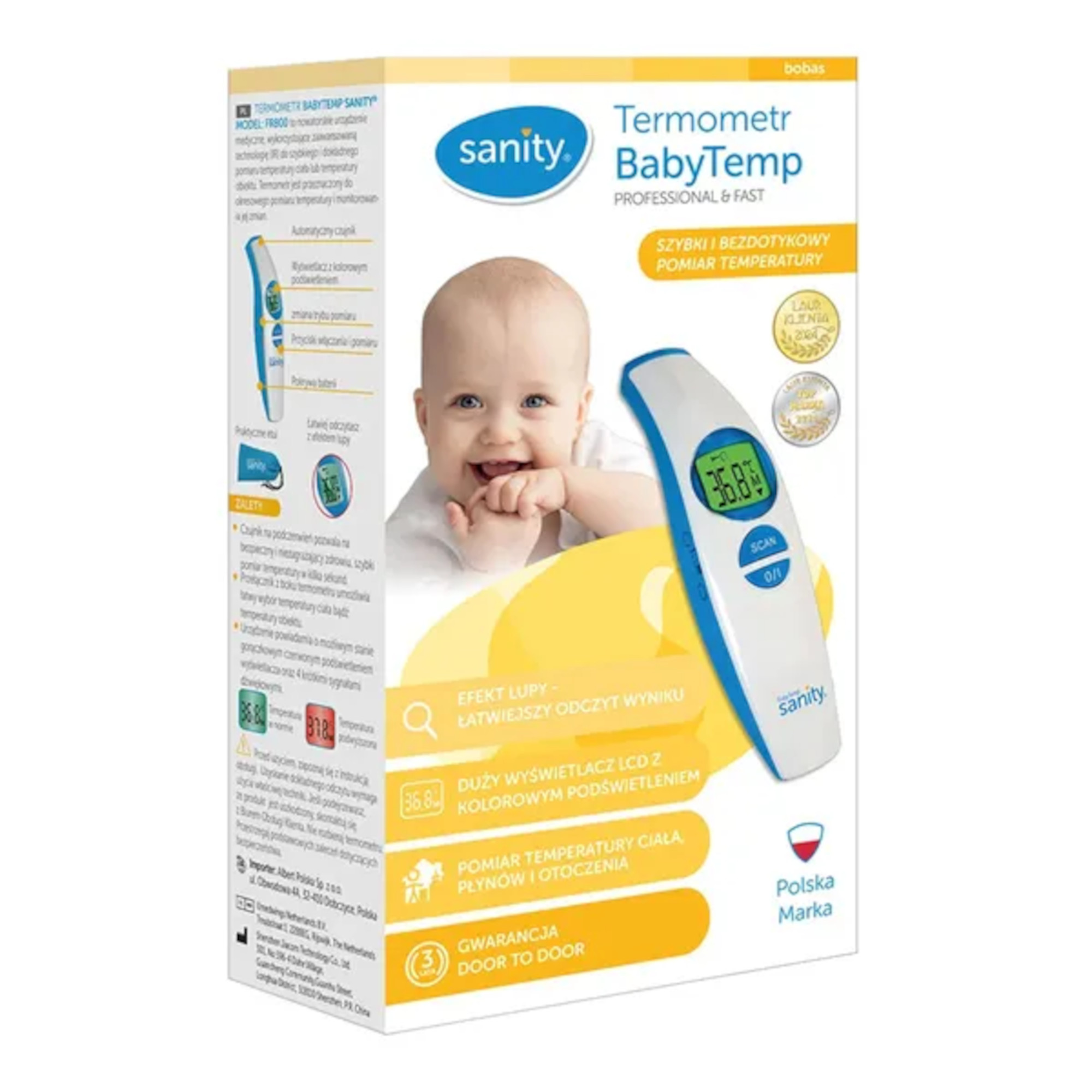 Sanity BabyTemp AP 3116 termometr bezdotykowy, 1 sztuka zdjęcie