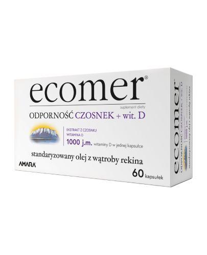 Ecomer Odporność Czosnek + Witamina D, 60 kapsułek zdjęcie