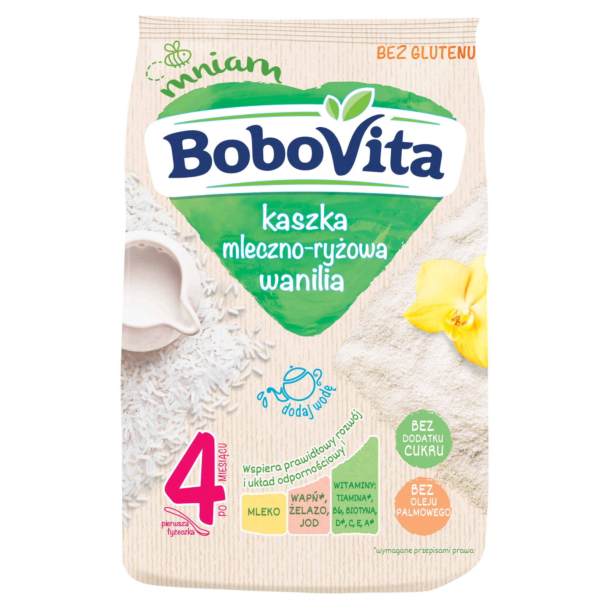 BoboVita Kaszka mleczno-ryżowa wanilia, 230 g zdjęcie