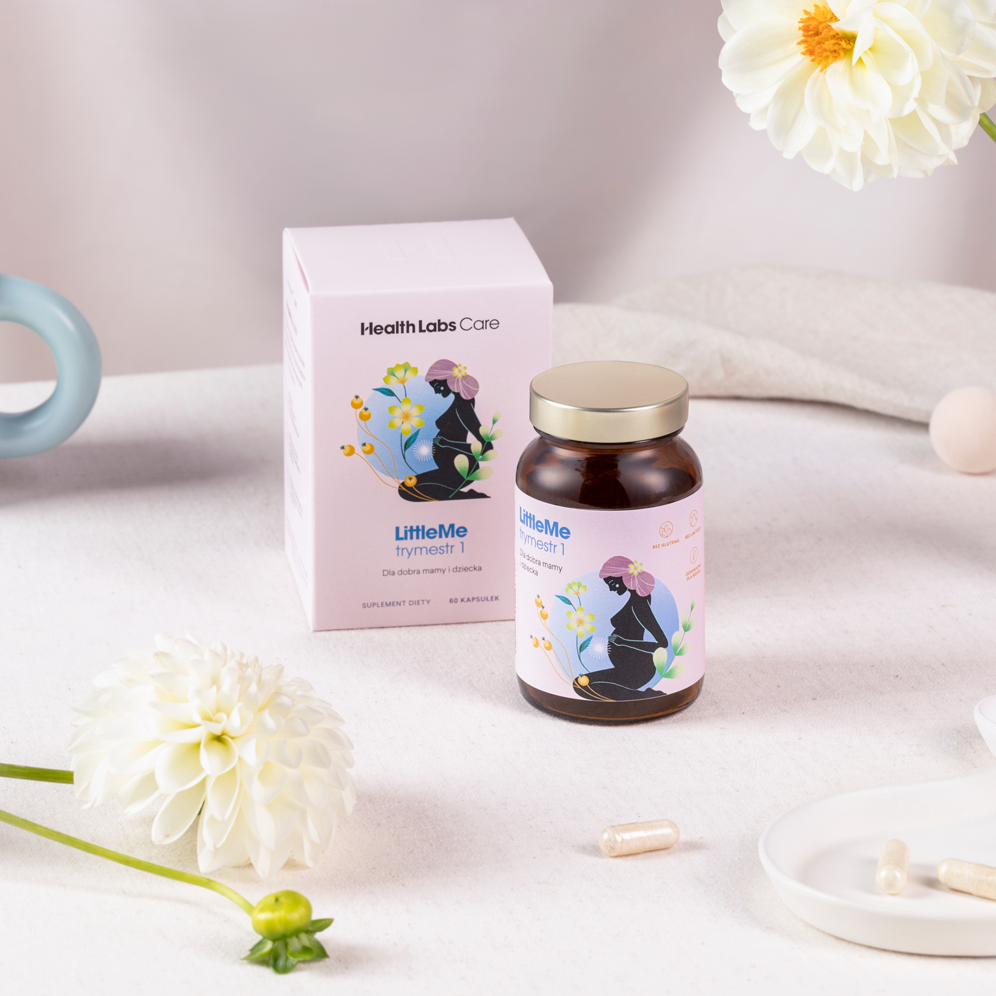 Health Labs Care, LittleMe trymestr 1, kapsułki, 60 sztuk