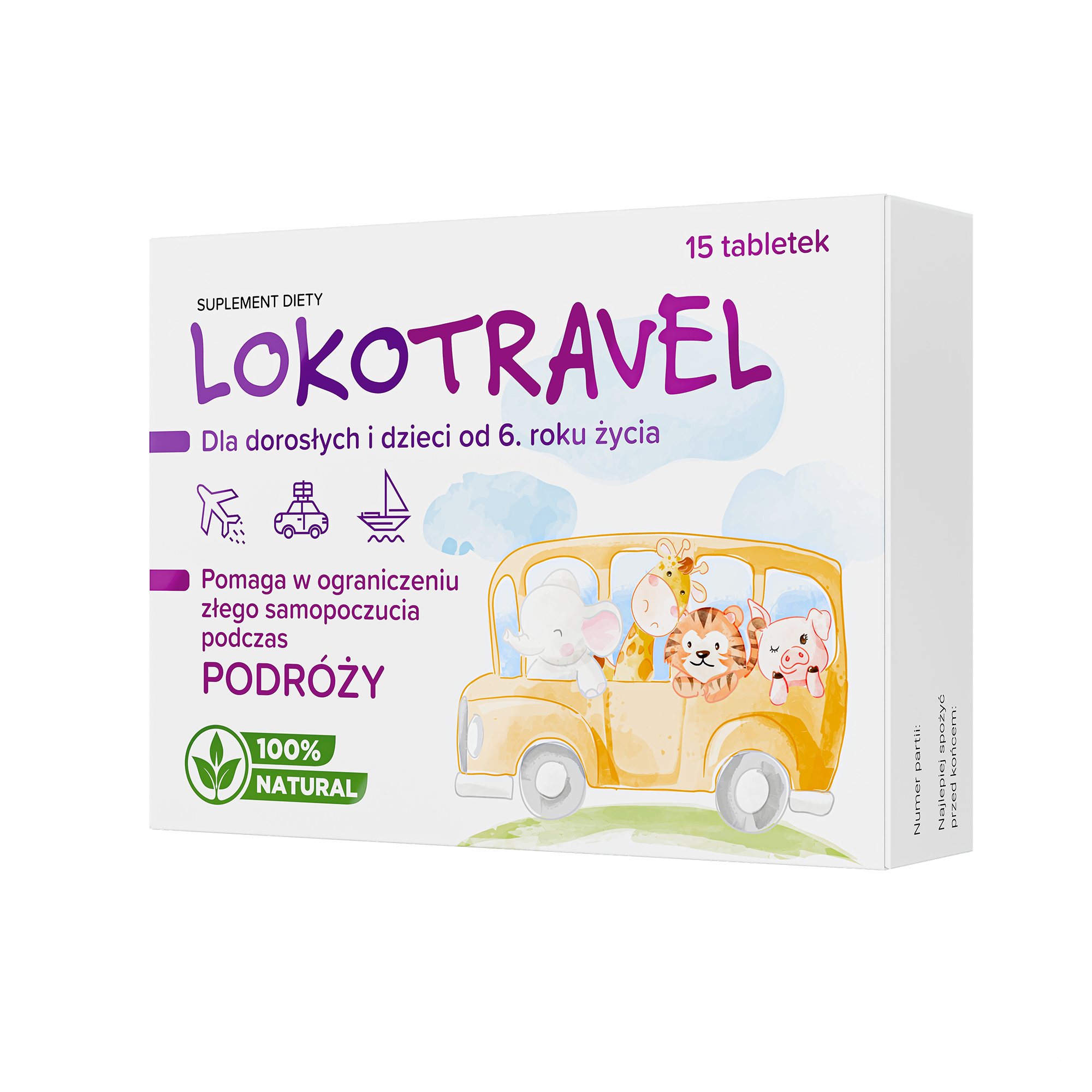 Lokotravel, tabletki, 15 sztuk