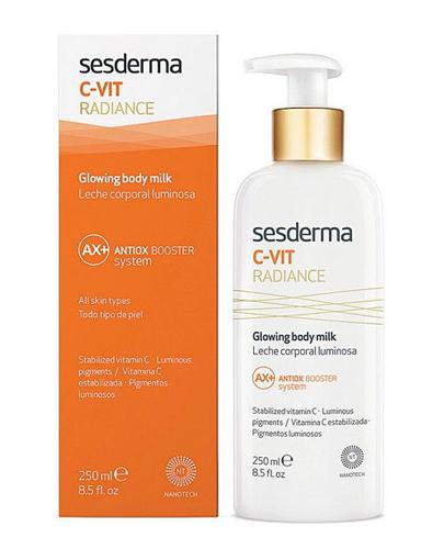 Sesderma C-Vit Radiance Rozświetlające mleczko do ciała - 250 ml - cena, wskazania, skład zdjęcie