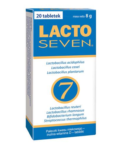 LACTOSEVEN - 20 tabl.Odporność i zdrowa mikroflora jelitowa. zdjęcie