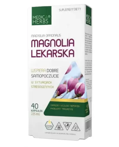 Medica Herbs Magnolia lekarska 40 kapsułek zdjęcie