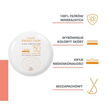 AVENE Bardzo wysoka ochrona przeciwsłoneczna Podkład SPF50 Beżowy, 10 g