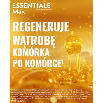 Essentiale Max Na wątrobę 600 mg 30 kapsułek