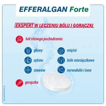 Efferalgan Forte 1 g 8 tabletek musujących
