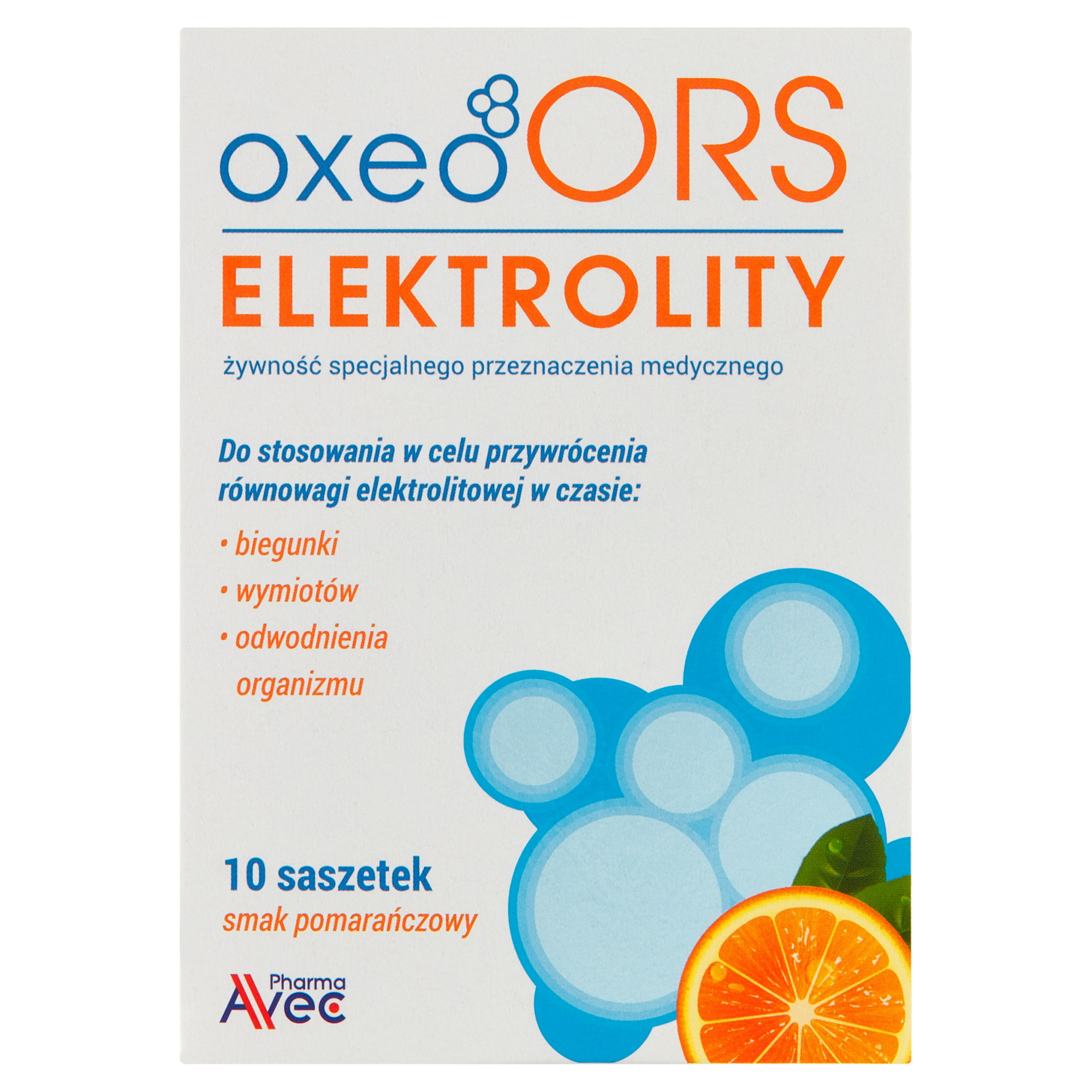 Oxeo ORS elektrolity smak pomarańczowy 10 saszetek zdjęcie