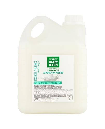 BIAŁY JELEŃ Mydło w płynie kozie mleko, 2 l zdjęcie
