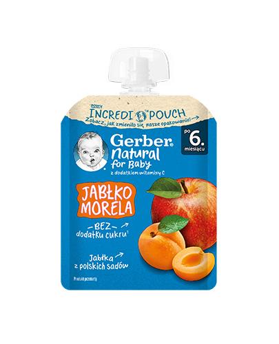 Gerber Natural For Baby Deserek jabłko-morela po 6. miesiącu, 80 g zdjęcie
