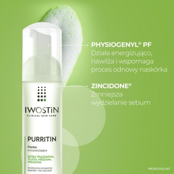 Iwostin Purritin pianka oczyszczająca 165 ml