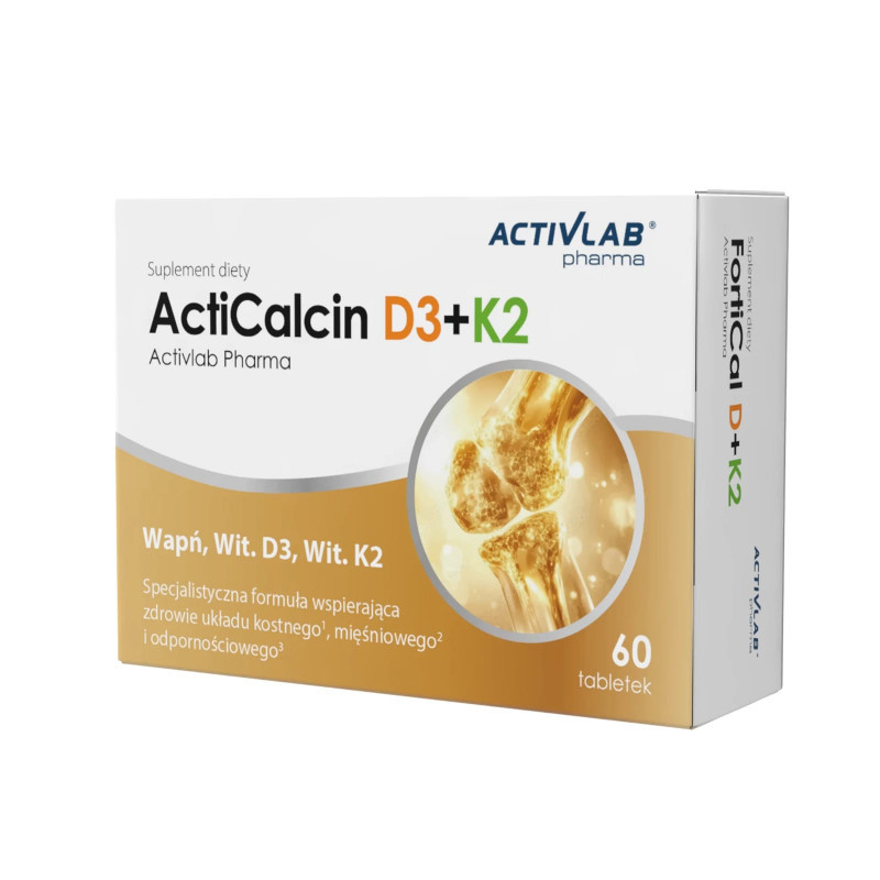 Activlab Pharma, ActiCalcin D3+K2, tabletki, 60 szt zdjęcie