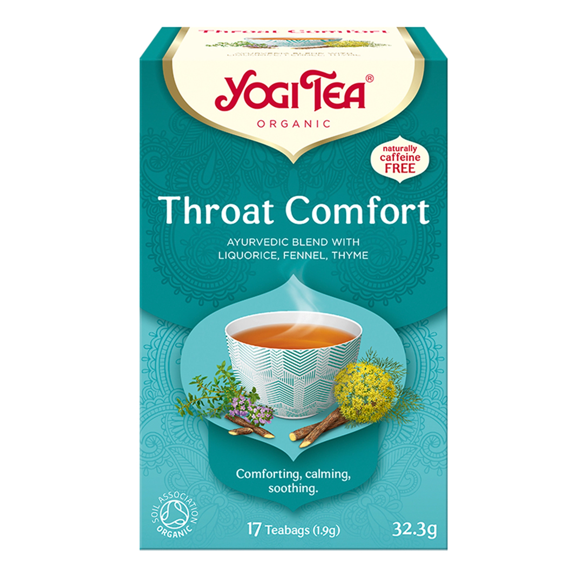 Yogi Tea Organic THROAT COMFORT Na gardło BIO - 17 sasz. zdjęcie