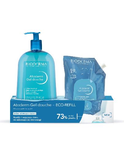 BIODERMA Zestaw Atoderm Gel douche 1L + ECO-REFILL 1L zdjęcie