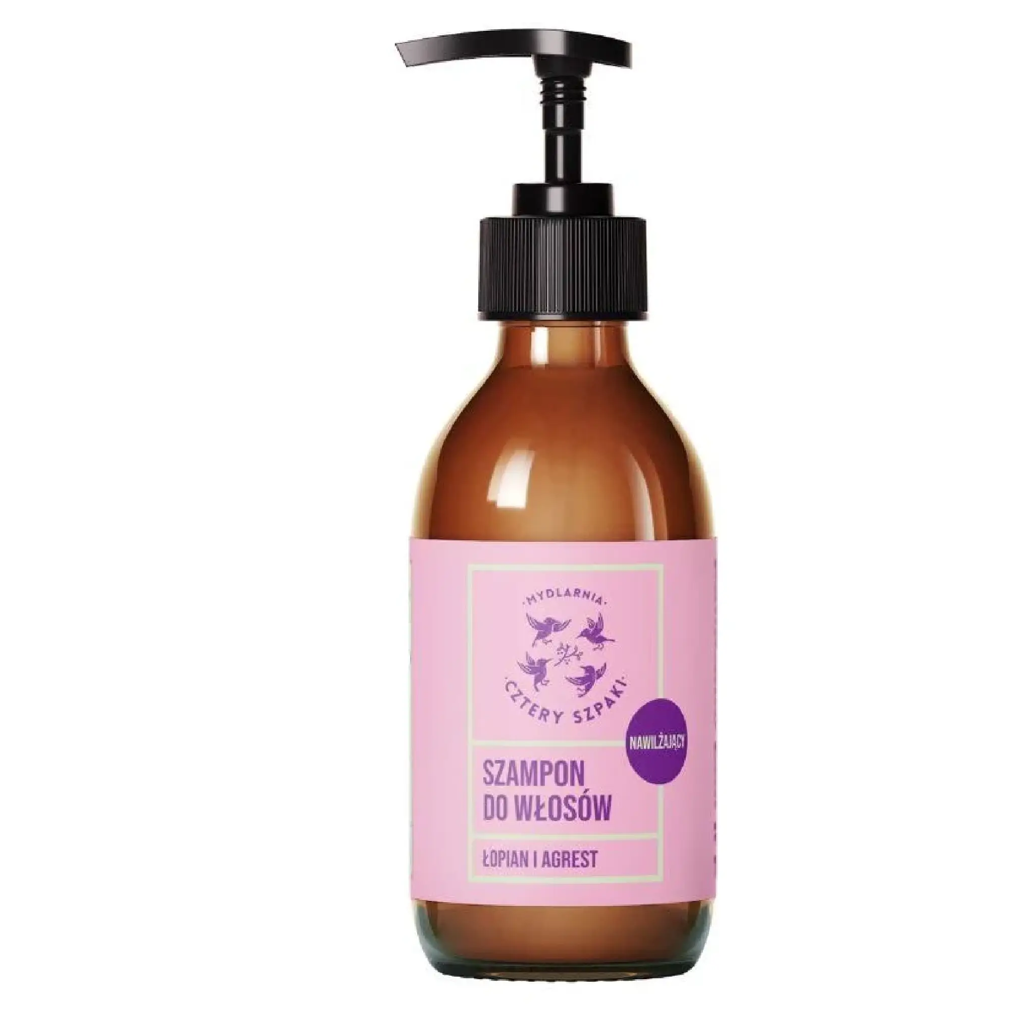 Mydlarnia Cztery Szpaki, Szampon nawilżający Łopian i Agrest, 300 ml zdjęcie