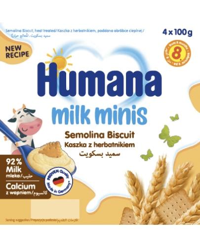 Humana Milk, deserek mleczny kaszka z herbatnikiem, 4 x 100 g zdjęcie