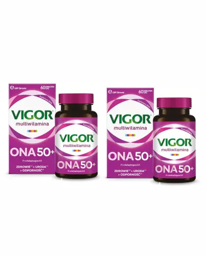 Vigor Multiwitamina ONA 50+ 60 tabletek + 60 tabletek [ZESTAW] zdjęcie