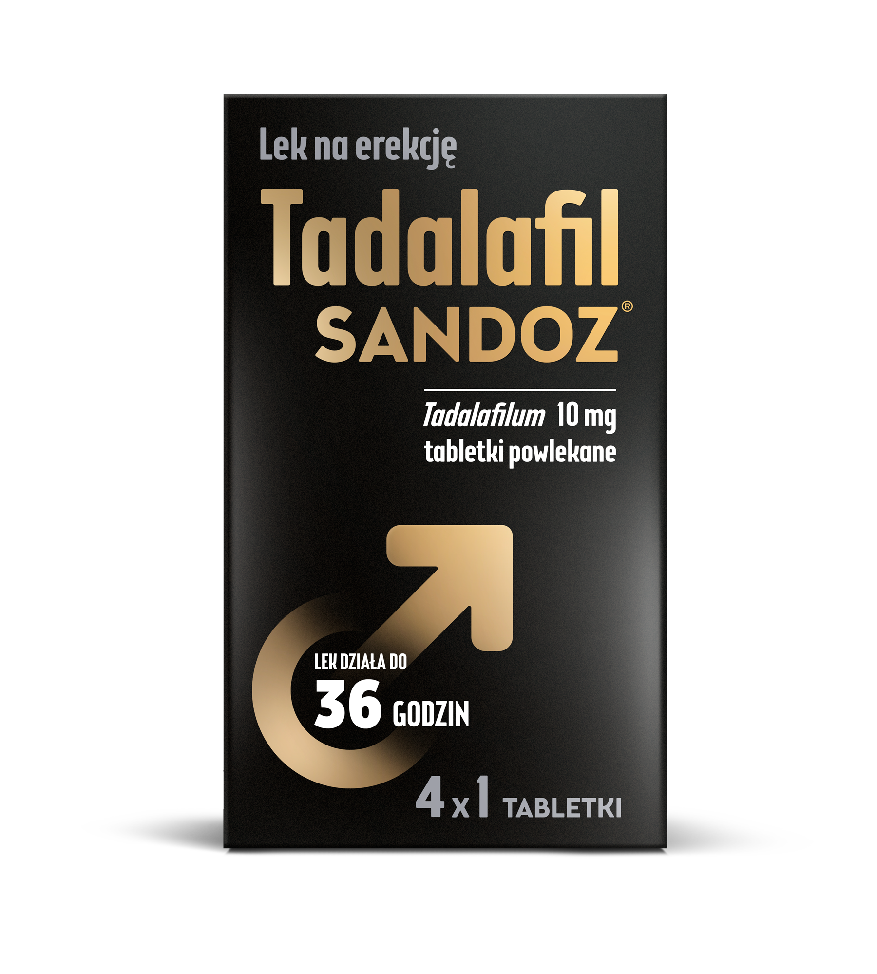 Tadalafil Sandoz, 10mg, tabletki, 4 sztuki zdjęcie
