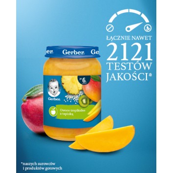 Nestlé Gerber owoce tropikalne z tapioką po 6 miesiącu 190 g