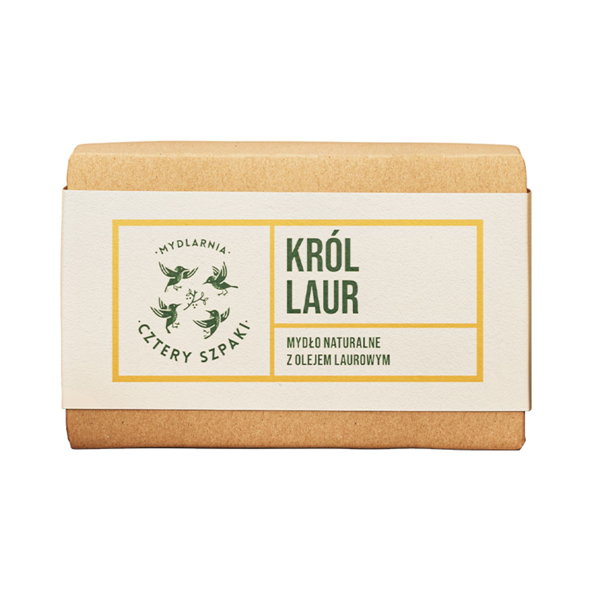 Mydlarnia Cztery Szpaki, Król Laur, Mydło naturalne z olejem laurowym, 110 g zdjęcie