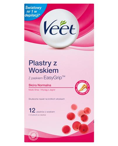 Veet Plastry do depilacji z woskiem dla skóry normalnej - 12 szt. - cena, opinie, właściwości zdjęcie