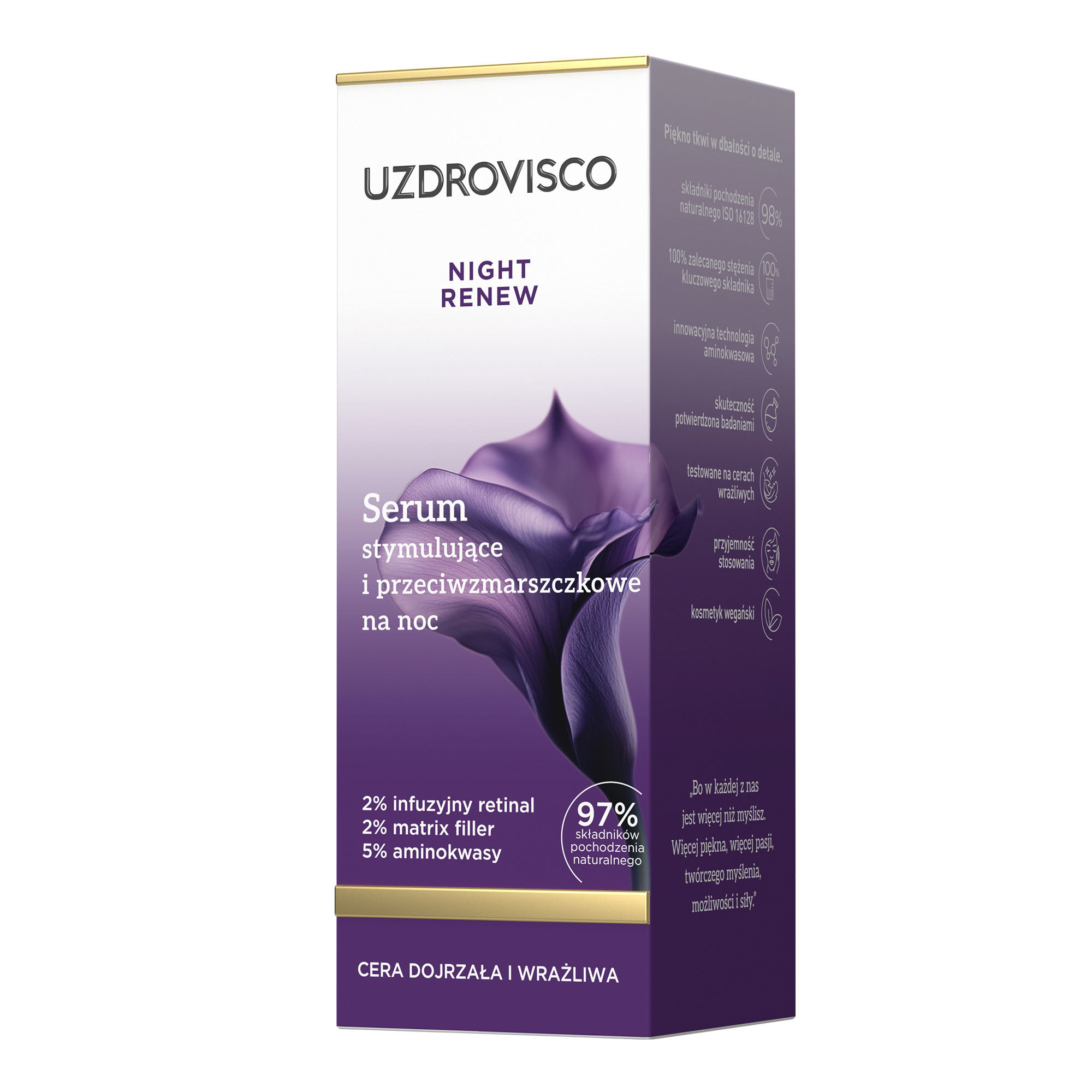 Uzdrovisco  Night Renew Serum stymulujące i przeciwzmarszczkowe na noc, 30 ml zdjęcie