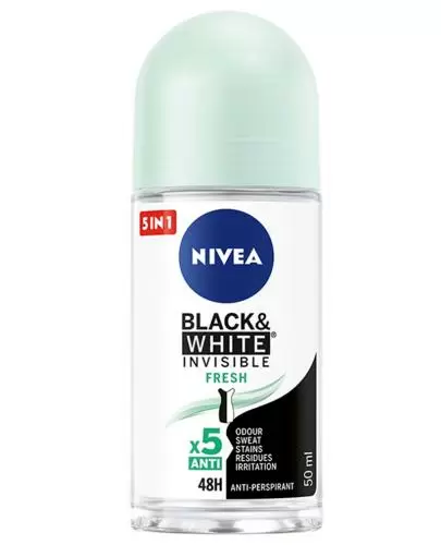 Nivea Black&White Invisible Fresh antyperspirant w kulce 50 ml zdjęcie