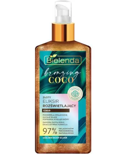 Bielenda Bronzing Coco rozświetlający złoty eliksir do ciała 150 ml zdjęcie
