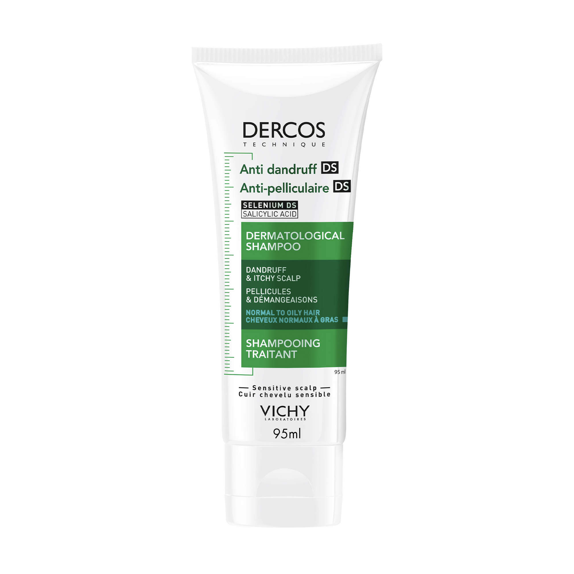 Vichy Dercos, szampon przeciwłupieżowy włosy normalne i przetłuszczające się, 95 ml zdjęcie