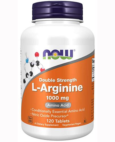 Now L-Arginine 1000 mg, 120 tabl., cena, wskazania, opinie zdjęcie