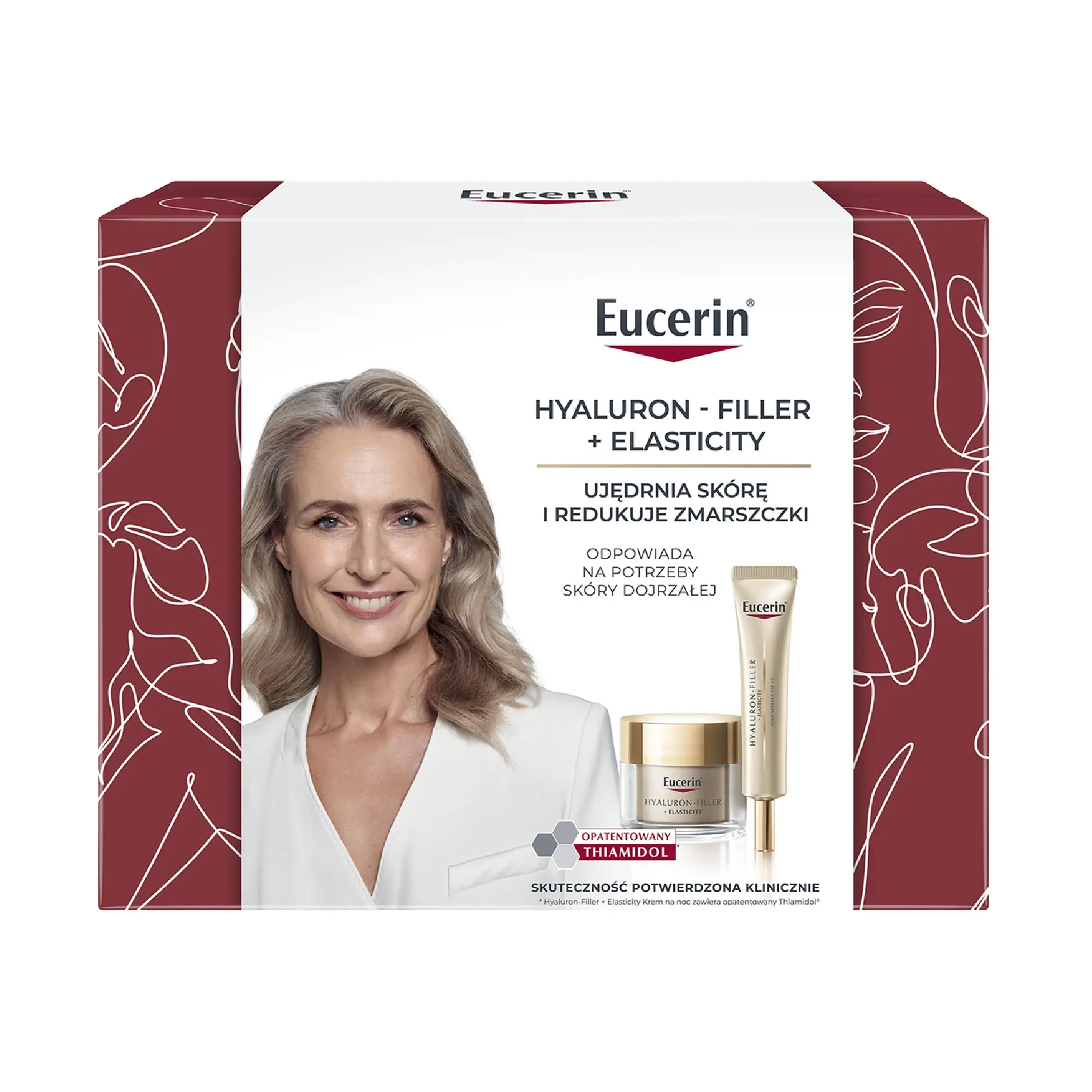 Eucerin Zestaw Hyaluron-Filler + Elasticity Krem na noc, 50ml + Krem pod oczy SPF20, 15ml zdjęcie