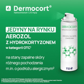 Dermocort hydrocortisonum 1,372 mg/g aerozol na skórę 38,25 g
