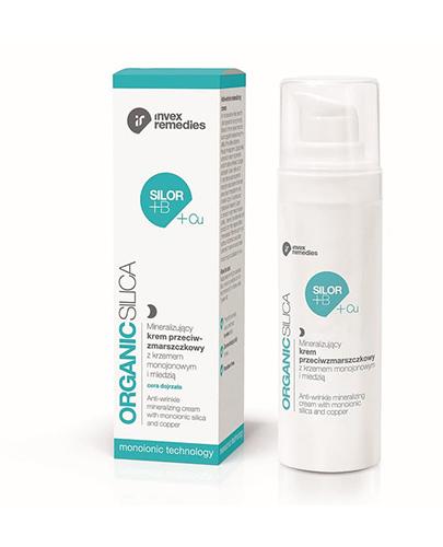 Invex Remedies Organic Silica Silor +B +Cu Przeciwzmarszczkowo - Odżywczy krem na noc z krzemem organicznym i miedzią - 30 ml - cena, opinie, właściwości zdjęcie