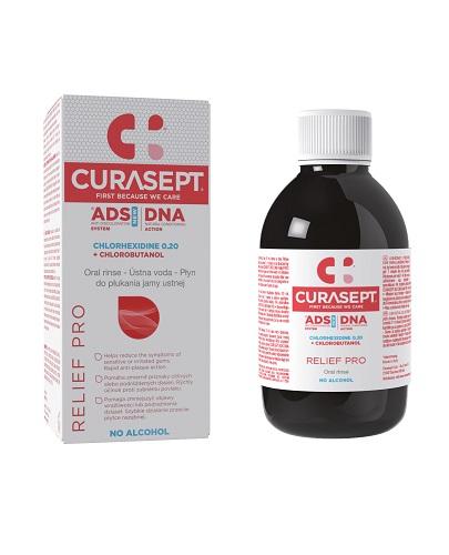 Curasept ADS DNA Relief Pro, Płyn do płukania jamy ustnej 0,20% chlorhexidine + chlorobutanol, 200 ml zdjęcie