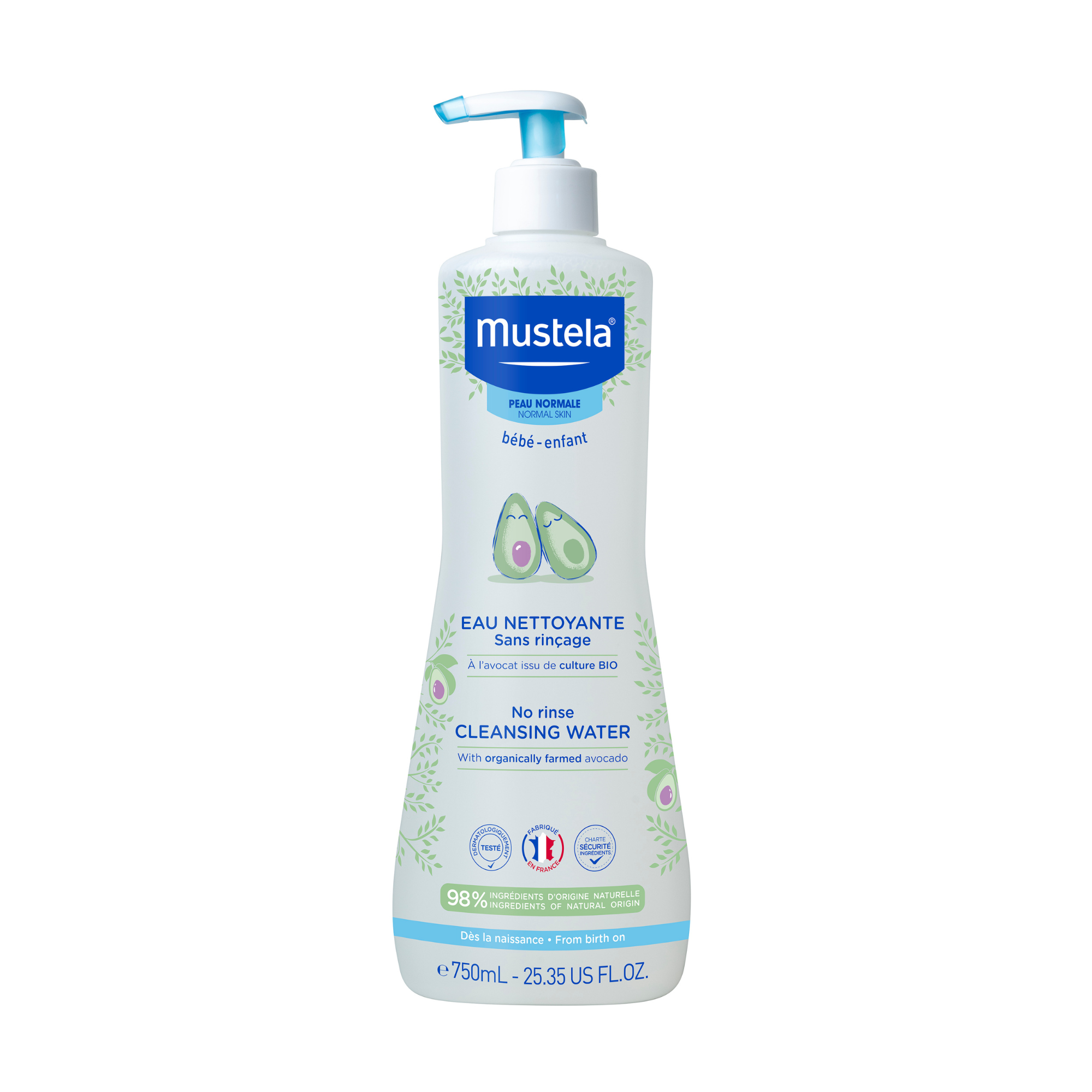 Mustela bebe-enfant, woda oczyszczająca bez spłukiwania, 750 ml zdjęcie