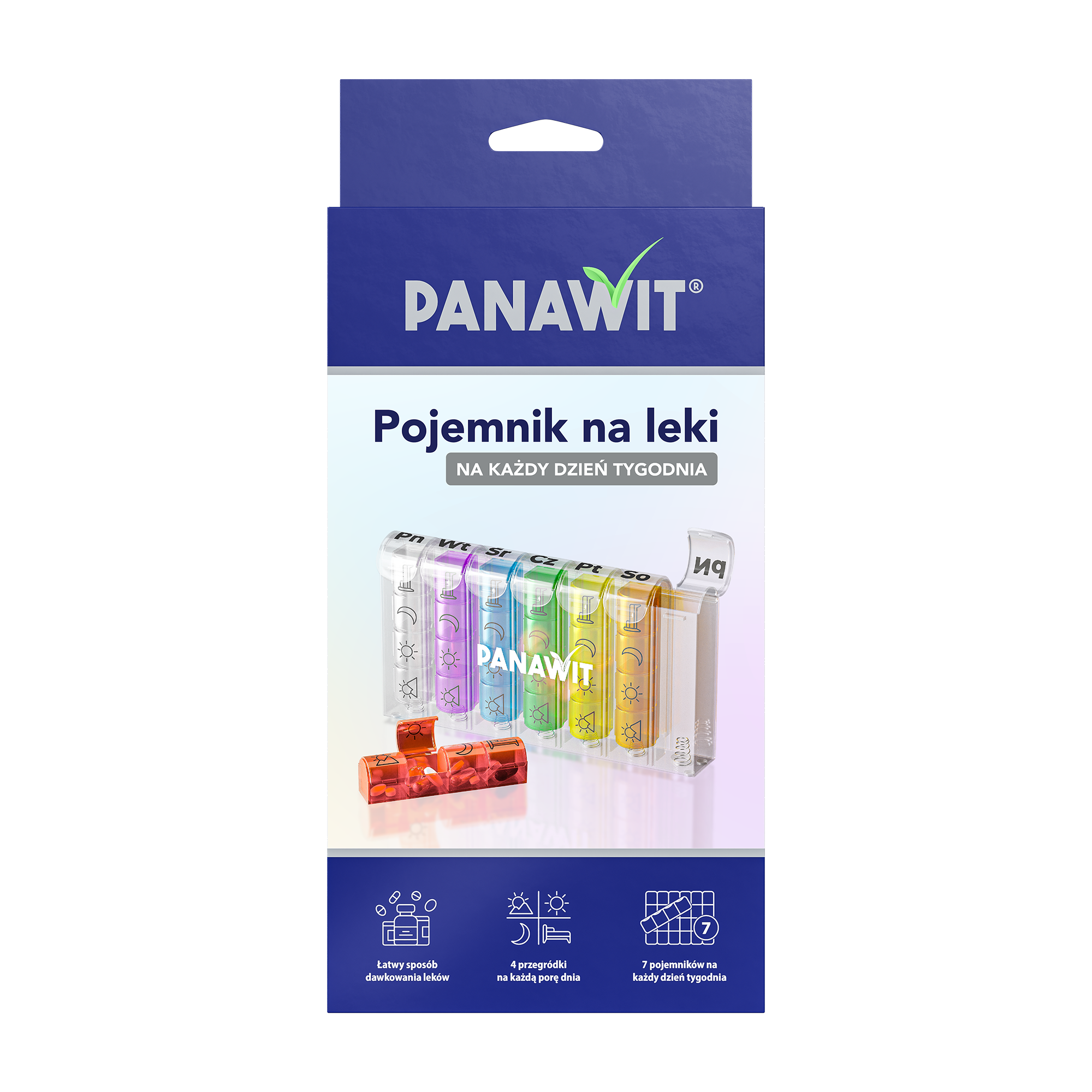 Panawit Pojemnik na leki na każdy dzień tygodnia (7 dniowy), 1 sztuka zdjęcie